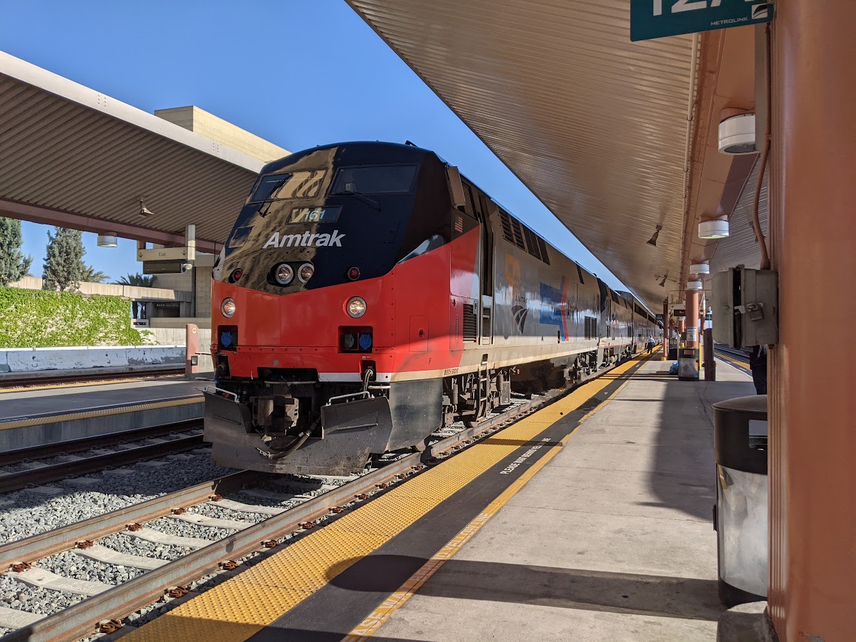 Amtrak train at Union Station